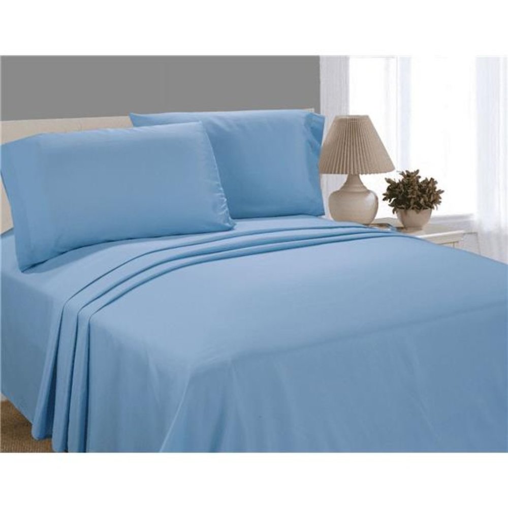 Microfiber Bed Sheet Set, Twin, Blue, 3 Piece NWT